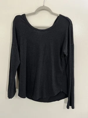 James Perse Slub Long Sleeve Top 3 Minimalist Quiet Luxury Scandi Capsule Ballet - Image 1 of 4