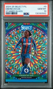 2024-25 Panini Select Premier League Stained Glass Eberechi Eze #9 PSA 10 - Bild 1 von 2