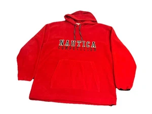 Nautica Competition Fleecepullover rot 1/4 Zip Herren Gr. XL Y2K - Bild 1 von 6