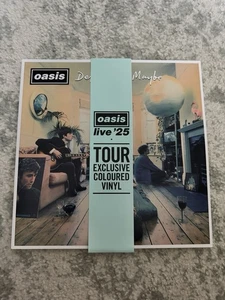 OASIS Definitely Maybe Live 25 Tour Colored Vinyl 2LP W/ Print and Program - Picture 1 of 8