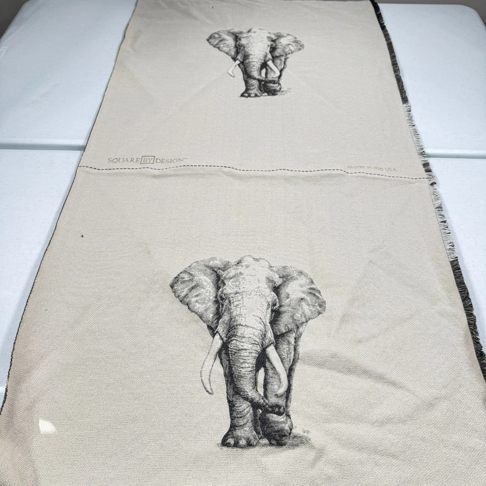 cuadrado por diseño tapicería tela panel gris elefante ee. uu. tejido 26x26 Foto 1 de 4