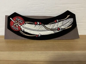 New Harley Davidson Owners Group (HOG) Vest Jacket Rocker Patch ~ Feather 2005 - Picture 1 of 4