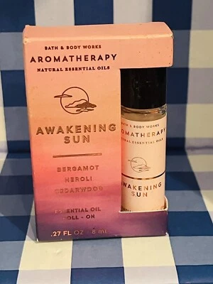 NEW Aromatherapy Awakening Sun Roll-On Oil Travel .27 oz Bath & Body Works - Image 1 of 2