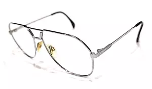 Occhiali da sole pilota Silhouette M7051 metallo argento solo montatura 56-14 135 Austria - Foto 1 di 8