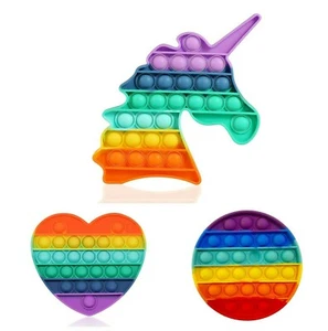 Rainbow Push Pop Fidget Spielzeug für Kinder - Bild 1 von 4