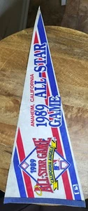 1989 MAJOR LEAGUE BASEBALL ALL STAR GAME PENNANT/CALIFORNIA ANGELS - Picture 1 of 4