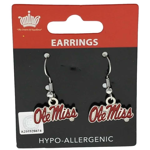 Mississippi Ole Miss Rebels Dangler Earrings Cover