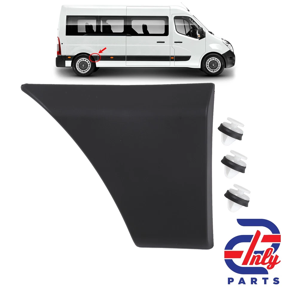 Seitenleiste Zierleiste Hinten Rechts für Renault Master Opel Movano (2010-2024)