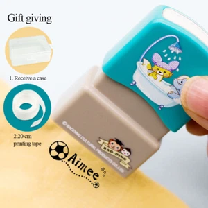 Childrens Cute Custom Waterproof Clothing Name Seal Stamp For Student New - Picture 1 of 13