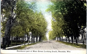 Main Street View , Necedah Wis. 1912 Postcard P-48 - Picture 1 of 2