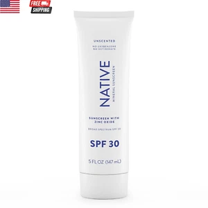 Sunscreen SPF 30, Zinc Oxide Dermatologist Tested Suitable for Sensitive Skin & - Picture 1 of 9