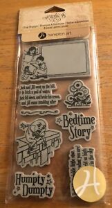 Graphic 45 Scrapbook Cling Stamps ABC Primer - Bedtime Story MIP