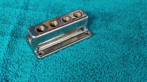 EELCO CRANE Vintage 4 POT 4X2 Fuel Block HOT ROD TROG ORIGINAL CHROME - Bild 1 von 4