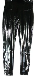 NUEVO Leggings Spanx Imitación Charol en Negro Talla L #1570 - Imagen 1 de 12