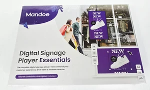 Mandoe Instant Digital Signage Publisher AI Media Player w/Remote NEW SEALED - Picture 1 of 15