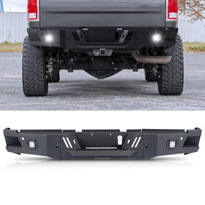 Rear Bumper Black With LED Lights fit for 2010 to 2018 Dodge Ram 2500 3500 New - Image 1 of 4