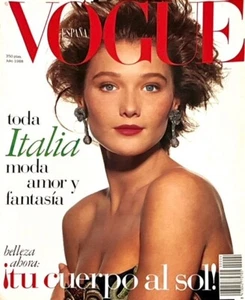 VOGUE Magazine Spain July 1988 CARLA BRUNI Roberta Chirko CATHY FEDORUK - Picture 1 of 9