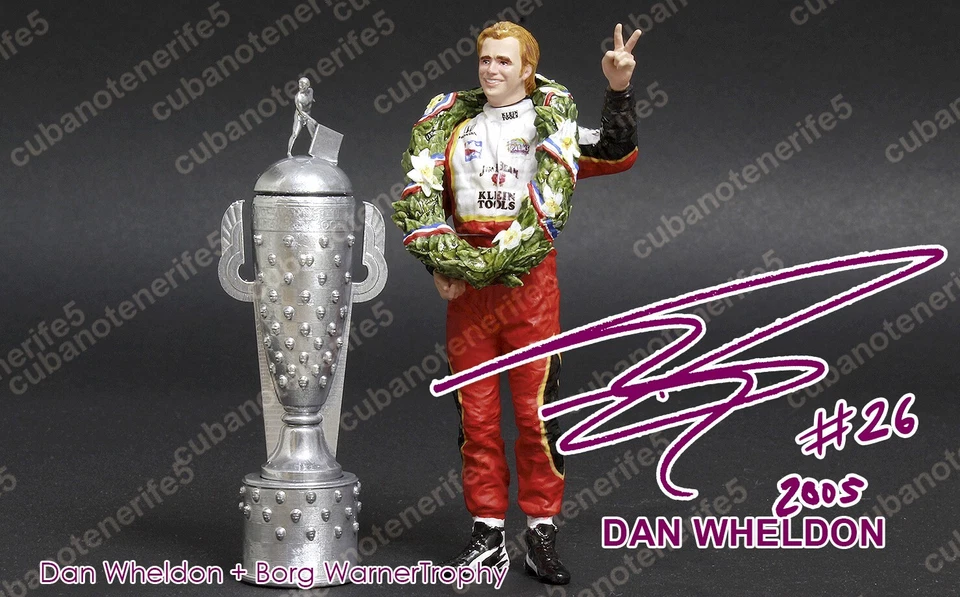 DAN WHELDON 1:18 RESINA DIPINTA INDY 500 RACE AND BORG WARNER TROFEO 2005 - Immagine 1 di 4