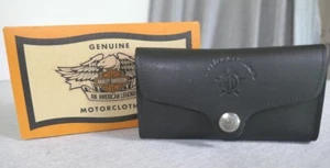 Custodia occhiali da sole Harley Davidson Motorclothes logo stella pelle 98208-94V - Foto 1 di 11