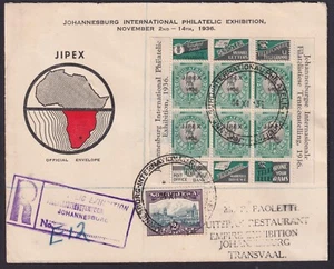 1936 JIPEX Last Day Cover; SHS; Label on reverse; B - Bild 1 von 4