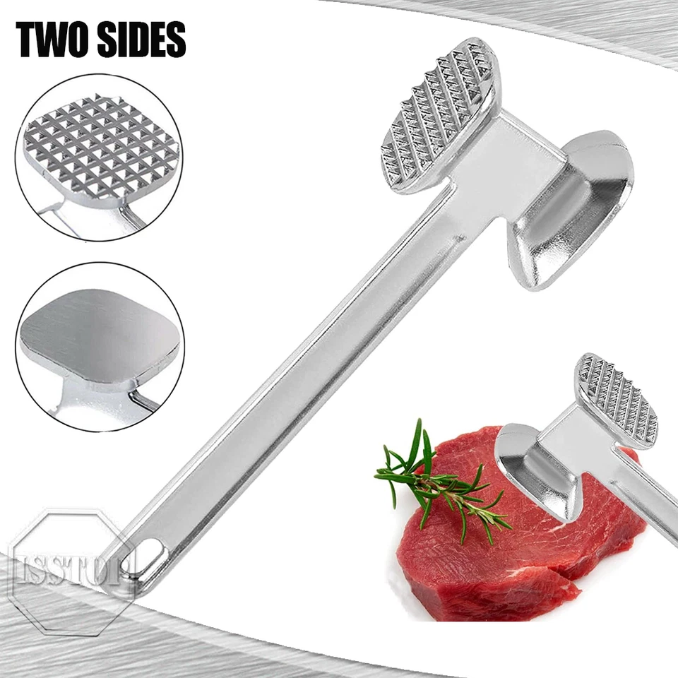 8.9''Steak Mallet Meat Tenderizer Hammer Dual-Sided Heavy Duty Meat Pounder Tool