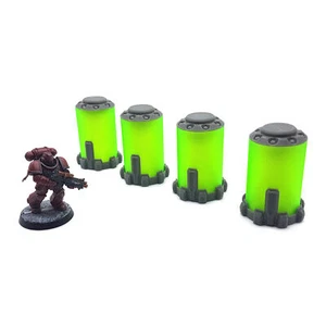 Bacta Tank Pod Room Set 28mm Ciencia Ficción Legión Wargaming Objetivo Mesa Paisaje - Imagen 1 de 3