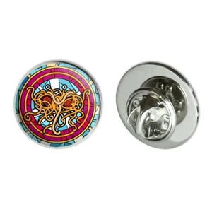 Flying Spaghetti Monster Stained Glass 0.75" Lapel Pin Tie Tack - Picture 1 of 4