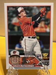 Adley Rutschman Rookie Debut RC 2023 Topps Update Card US180 Baltimore Orioles