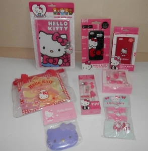 Hello Kitty Cookie Cutter set ,diary ,phone case,Earbuds , hair ties lot of new - Picture 1 of 6