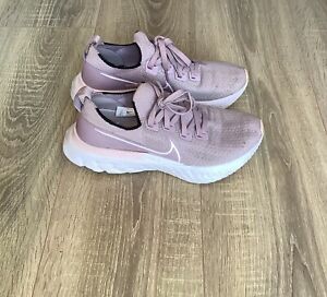 Nike React Infinity Run Flyknit Womens Pink Lace Up Trainers Sneakers - UK 6