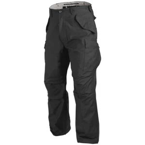Helikon Genuine US M65 Combat Cargo Mens Trousers Army Pants Military Nyco Black - Picture 1 of 12