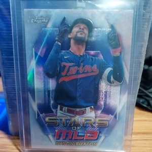 2023 Topps Chrome Series 1 Stars Of MLB SMLB-12 Byron Buxton Minnesota Twins - Bild 1 von 2