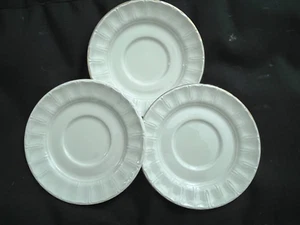 Red Cliff Sydenham Set of 2 PERFECT! Gold Rim Saucers & one Saucer w/o gold rim - Picture 1 of 3
