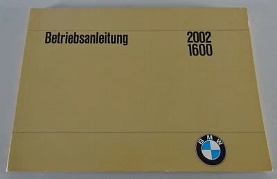 Betriebsanleitung / Handbuch BMW 2002 / 1600 Stand 12/1968 Foto 1 de 3