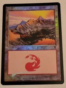 Magic The Gathering - Odyssey Foil Mountain 346/350 Near Mint - Picture 1 of 3