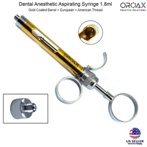 Jeringas de aspiración con anestesia local, marca Gold Barrel, rosca de 1.8ml - Picture 1 of 3