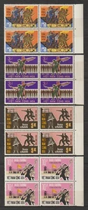 1969 South Vietnam Stamps Block 4 Civilians Becoming Soldiers Sc # 358-361 MNH - Picture 1 of 2