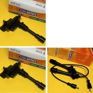 Ignition coils + leads for MAZDA BJ 323 1.8L 00-03 FPDE Hitachi 2 Yr Wty - Picture 1 of 3