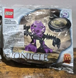 McDonald's LEGO Bionicle Happy Meal Juguete #2 Onepu Figura 8 Piezas Set 2001 SELLADO - Imagen 1 de 3