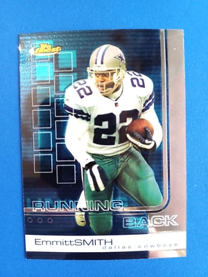 2002 TOPPS FINEST EMMITT SMITH #28 BASE CARD DALLAS COWBOYS - Image 1 of 2