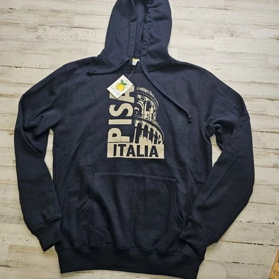 NUEVA Sudadera con Capucha de Viaje Torre Inclinada de Pisa Italia Atracción Landmark MED - Negra Foto 1 de 4