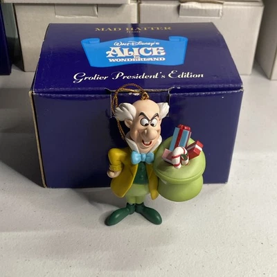 Disney Grolier President's Edition Mad Hatter Alice in Wonderland Ornament Box - Image 1 of 2