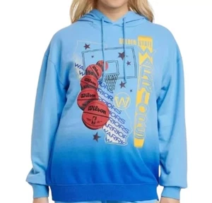 Womens Golden State Warriors NBA Blue Graphic Pullover Hoodie Sweatshirt Medium - Picture 1 of 4