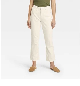 Damen High-Rise Slim Fit Stretch Bootcut Jeans-A New Day Weiß 12 - Bild 1 von 13