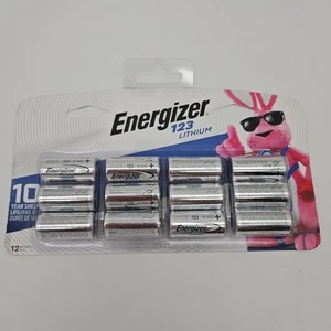 Energizer 123 3V LITHIUM Batteries 12 count  12/2033 Exp - Picture 1 of 2