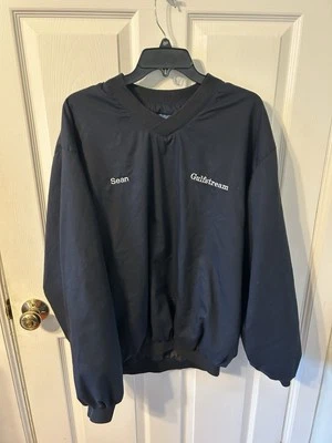 Gulfstream Aerospace Long Sleeve Pullover Windbreaker by Cintas Size Large - Image 1 of 4