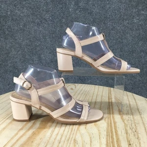 Sandalias Easy Street para mujer 8,5 M correa al tobillo beige imitación cuero tacones en bloque NUEVAS - Imagen 1 de 20