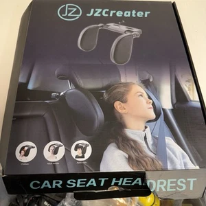 Waytogrow Asiento de Coche Reposacabezas Almohada Soporte para Cuello Cojín para Dormir para Niños Negro - Imagen 1 de 4