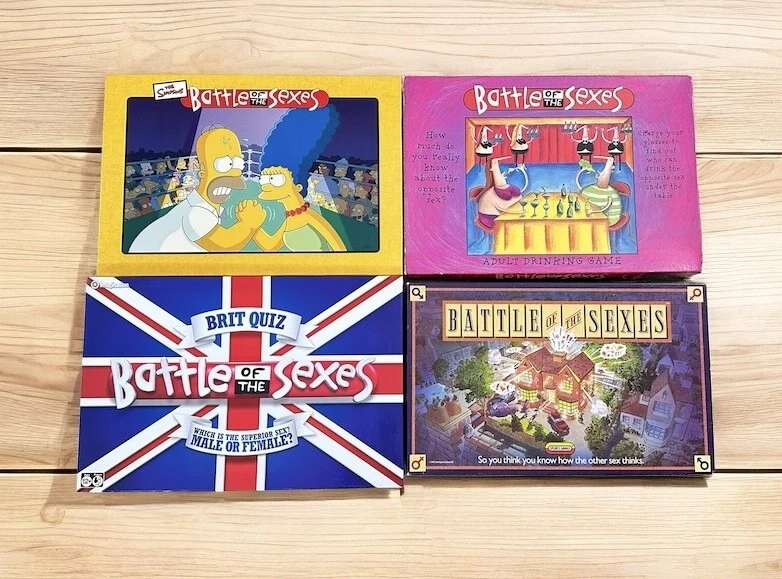 Battle of the Sexes Board Game Simpsons Adult Drinking Sealed Packs 2008 1990 - Image 1 of 1