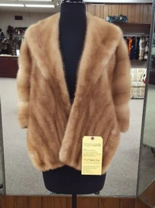 Estola de piel de visón natural Autumn Haze - Imagen 1 de 4